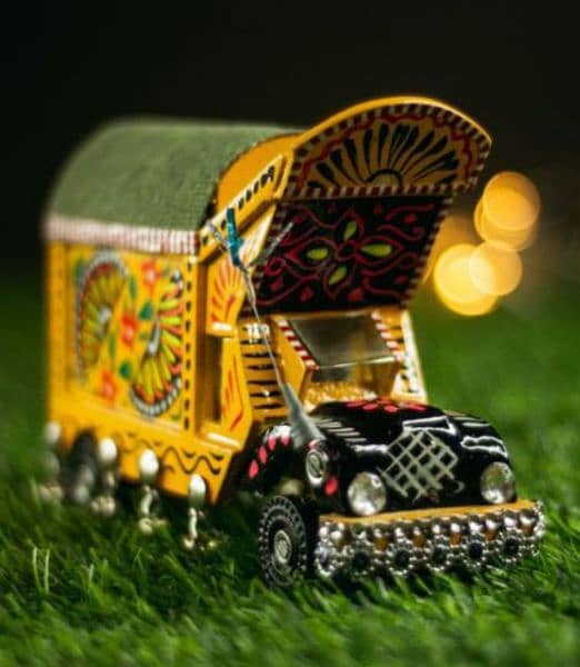 Truck Art Wooden Truck & Rickshaw Models 1