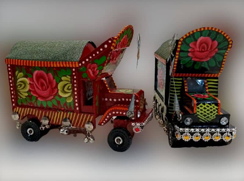Truck Art Wooden Truck & Rickshaw Models 8