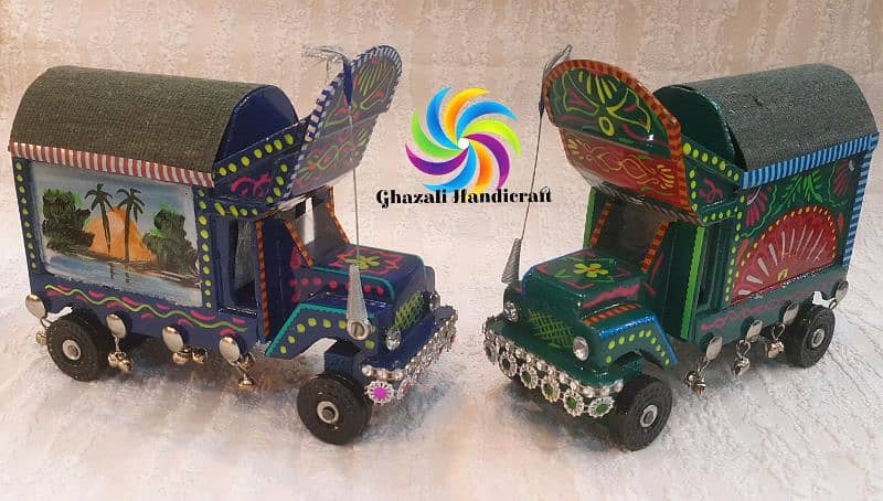 Truck Art Wooden Truck & Rickshaw Models 10