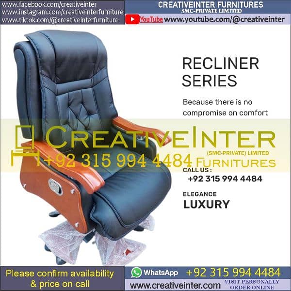 Office chair table CEO Executive Mesh Desk Staff Visitor Sofa Manager 3