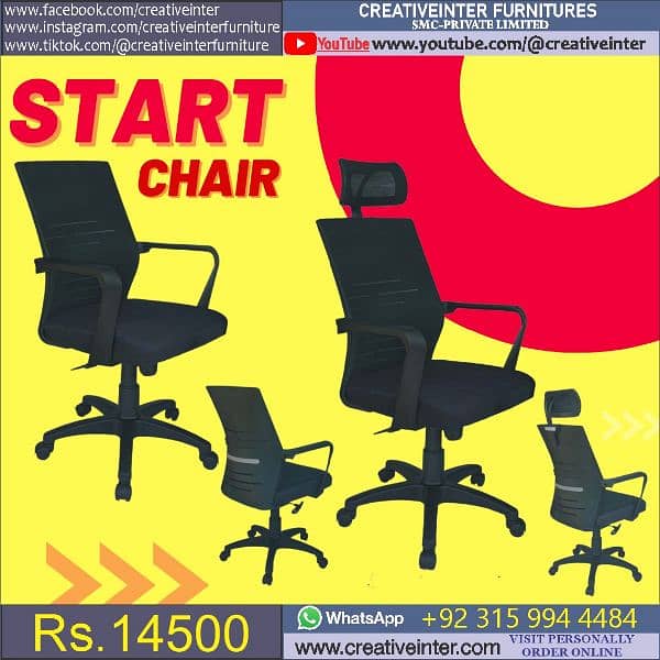 Office chair table CEO Executive Mesh Desk Staff Visitor Sofa Manager 18