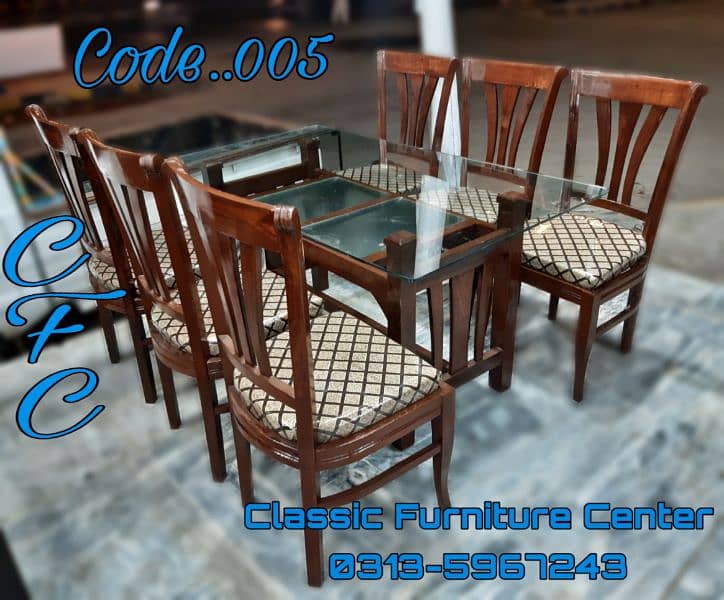Shesham Wood Dining Table Set | dining table with chairs for sale 4