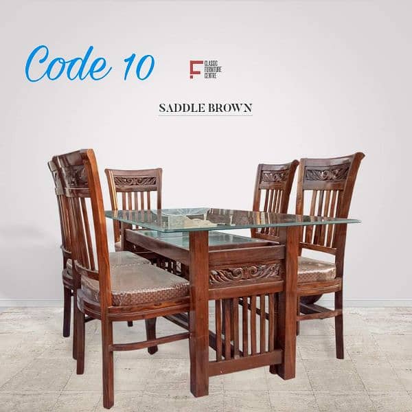 Shesham Wood Dining Table Set | dining table with chairs for sale 9