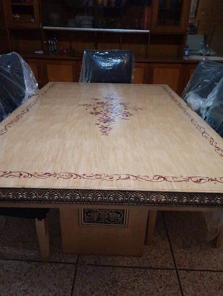 new dining table with six chairs for sale . 3