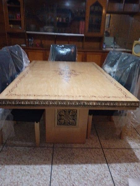 new dining table with six chairs for sale . 4