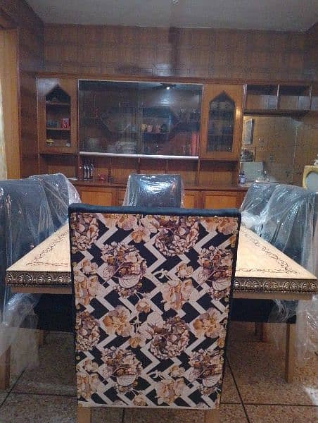 new dining table with six chairs for sale . 6