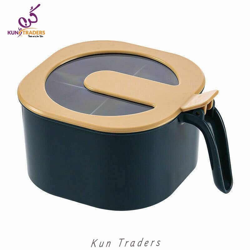 Multi Storage 4 grids Spices Box with Spoons – KN-377 7