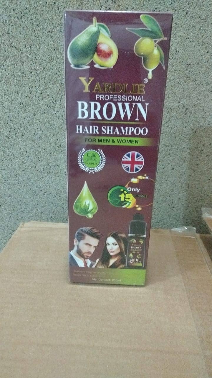 HAIR COLOR SHAMPO YARDLIE   &  Lichen Black Hair Color Shampo 9