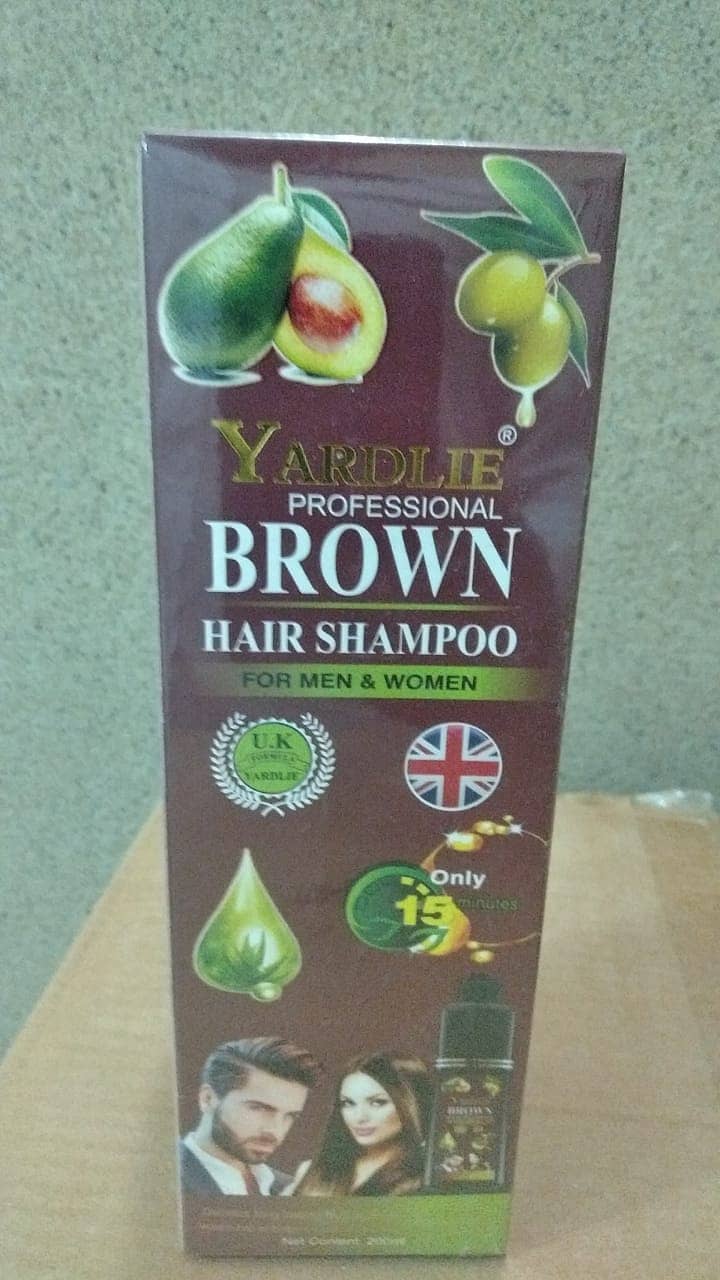 HAIR COLOR SHAMPO YARDLIE   &  Lichen Black Hair Color Shampo 10