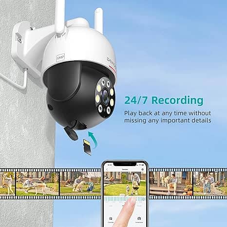 5MP Security Camera Outdoor/Home, DEKCO WiFi Outdoor Security Camera 1