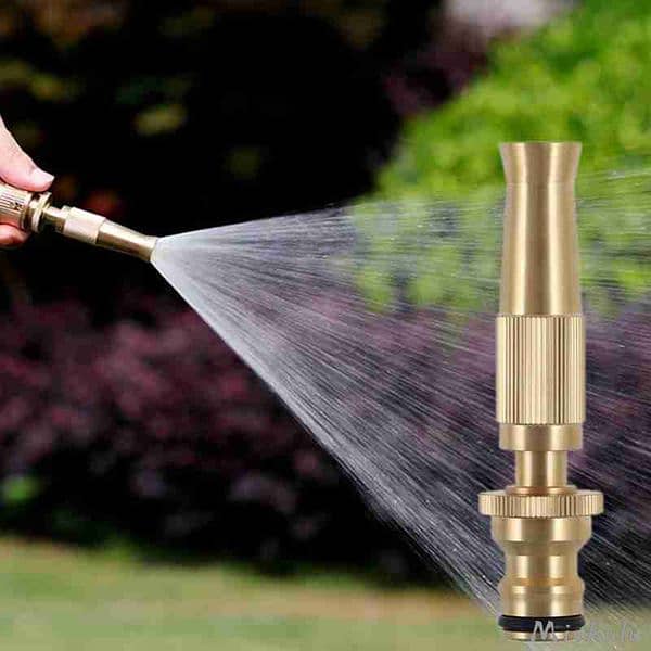 Water Nozzle Spray Metal Gold for car washing 0