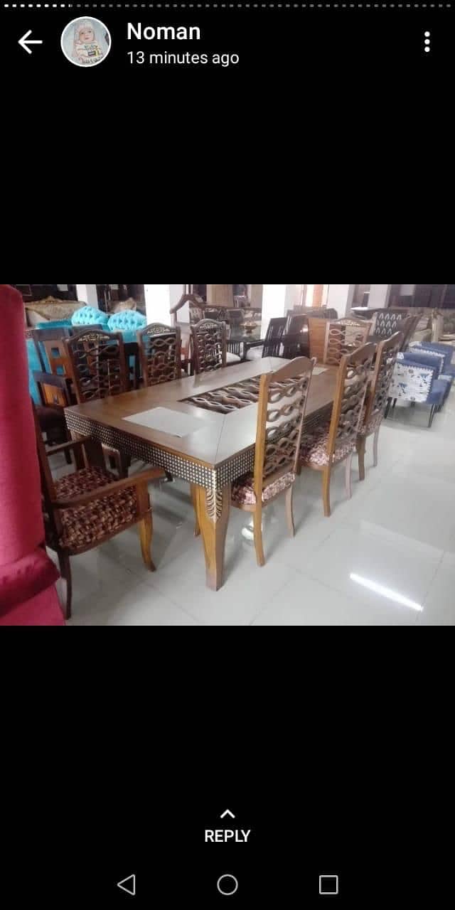 wooden dining table \ 8 chairs Dinnig table \ Dinnig table \ Dinning 4