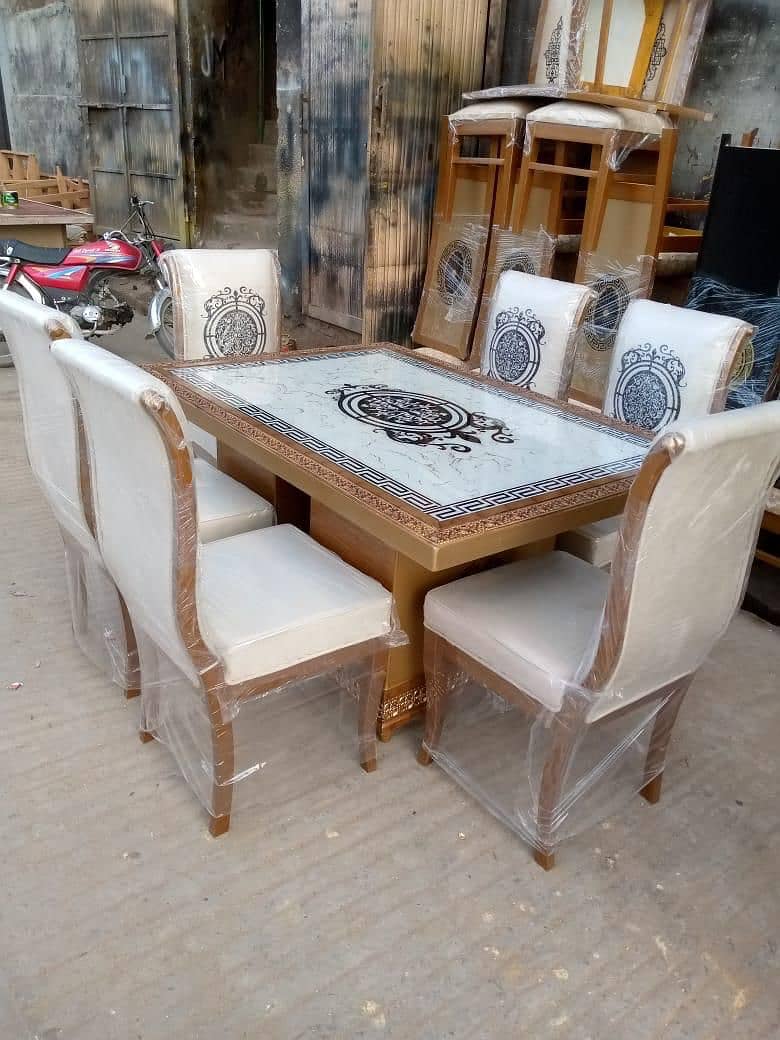 wooden dining table \ 8 chairs Dinnig table \ Dinnig table \ Dinning 18