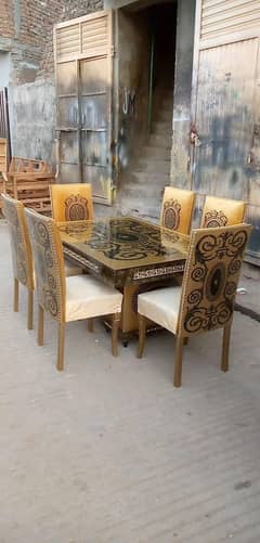 wooden dining table \ 6chairs Dinnig table \ Dinnig table \ Dinning 0