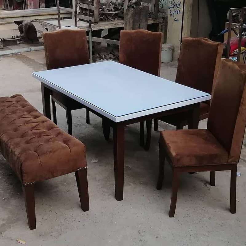 6 chair wooden dining table \ 8 chairs Dinnig table \ glass dining 4