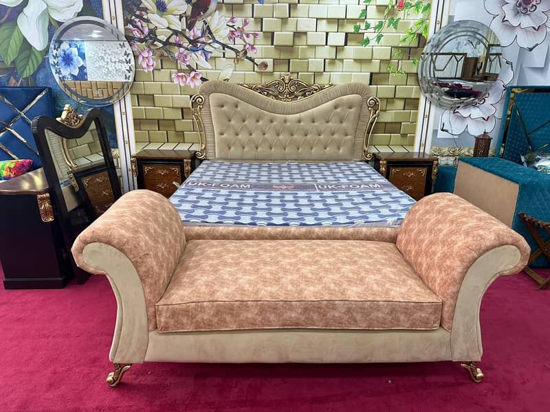 Branded Double Bed/Single Bed Side Table/Dressing/King size Bed 4