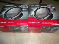 Pioneer woofers subwoofer speaker amplifier car audio sound system