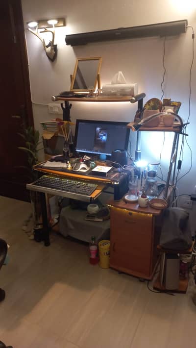 Computer PC Table with draw and cupboard and shelves - Tables & Dining ...