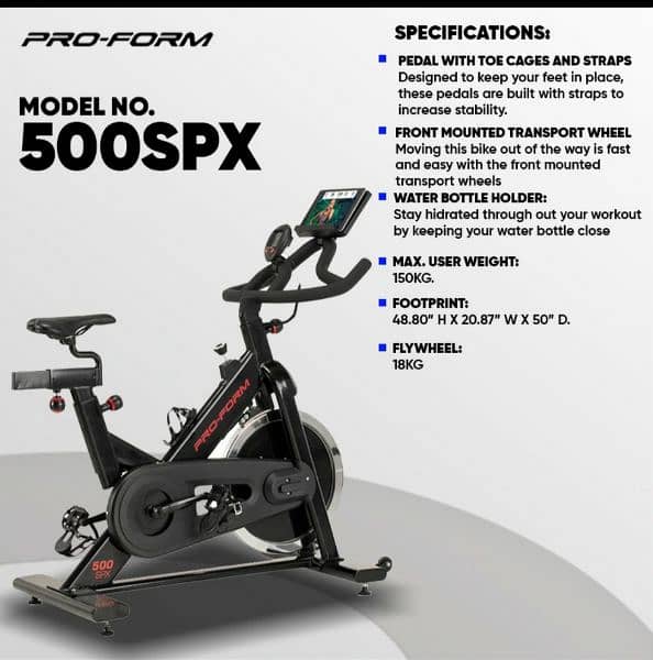 Pro-form USA Spinner Bike 500-SPX Fitness Machines & Gym Equipment 0