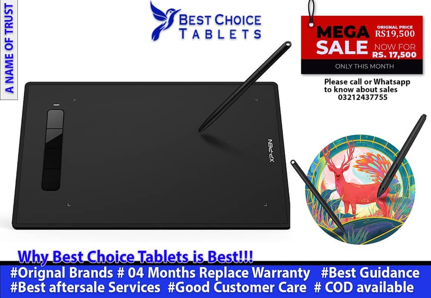 Drawing Graphic Tablet XPPen Star G960S Plus Graphic WACOM Tablets 0