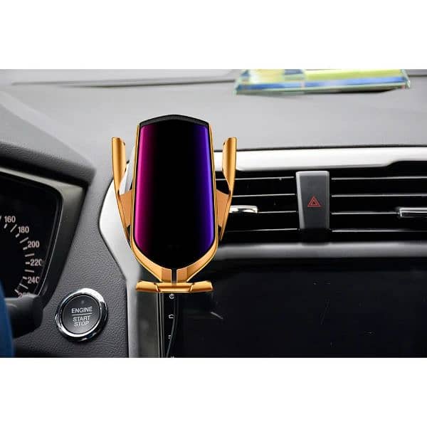 Smart Sensor Car Automatic Clamping Wireless S5 Car Charger Mount 1