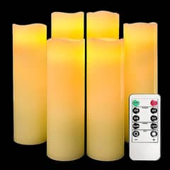 Luminara Realistic Artifical Flame Classic Pillar LED Candle