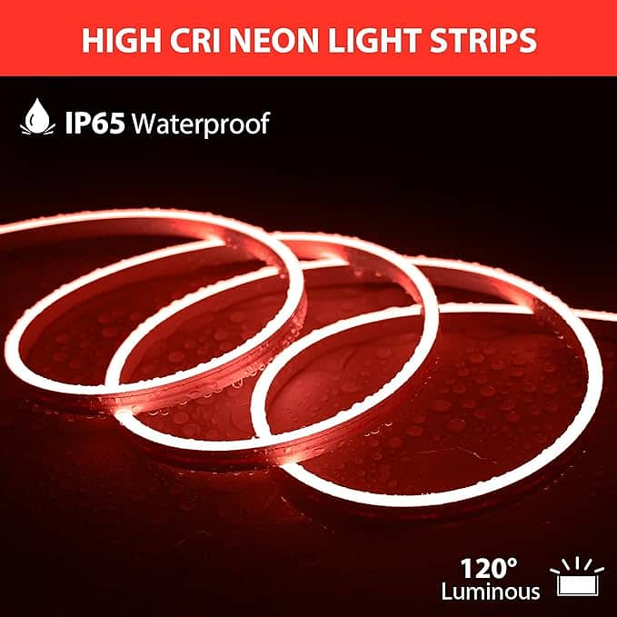 LED Strip Lights Lucienstar Neon ,16.4ft/5m Flexible Silicone 4