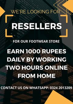 Need Active Resellers For Our Footwear Store - Work From Home