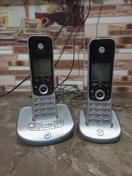 UK imported bt twin cordless phone with intercom answer machine 10