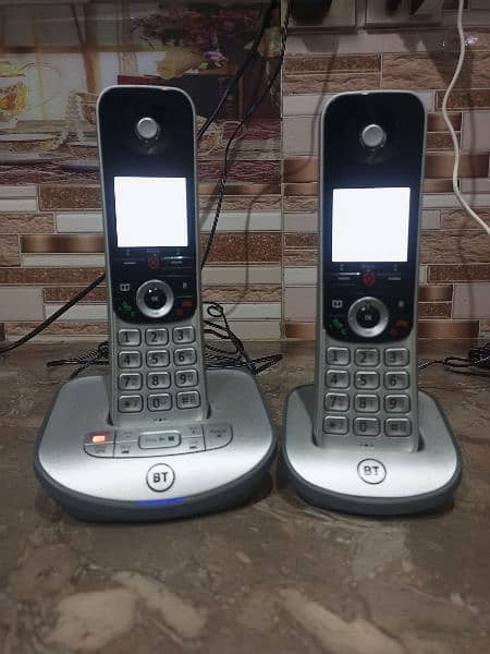 UK imported bt twin cordless phone with intercom answer machine 14