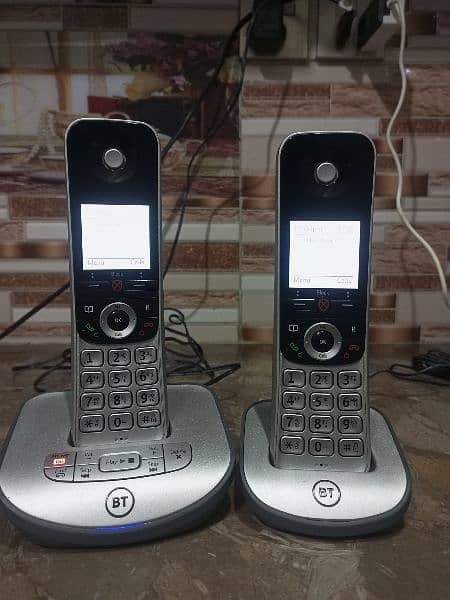 UK imported bt twin cordless phone with intercom answer machine 15