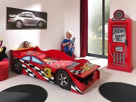 KIDS CAR BED | KIDS BEDS | BABY SINGLE BED | CHILDREN BEDS BY FURNISHO 0