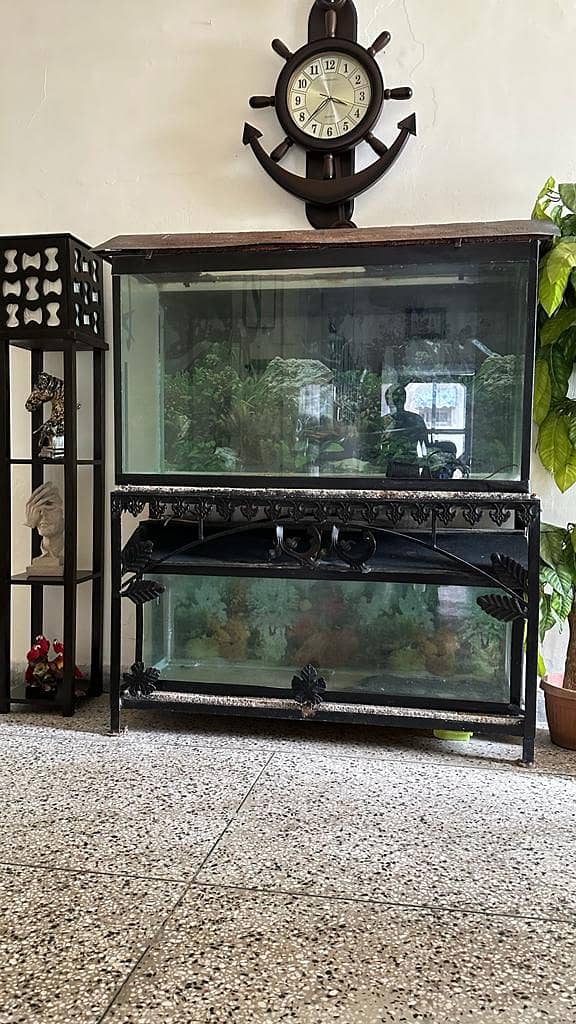 Aquarium Two full size 12mm glass aquarium 10