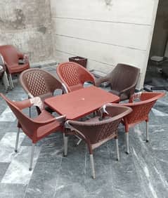 Olx plastic deals table chair set