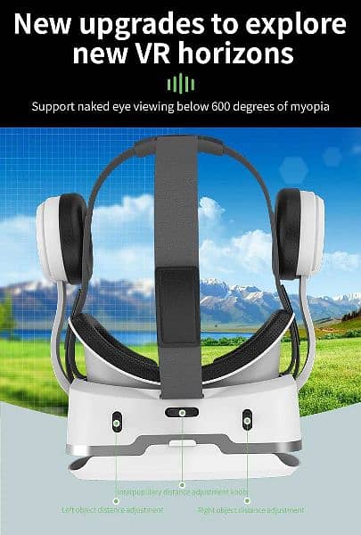 Shinecon VR  Upgraded Glasses  3D Film With Stereo Headset For Mobile 1