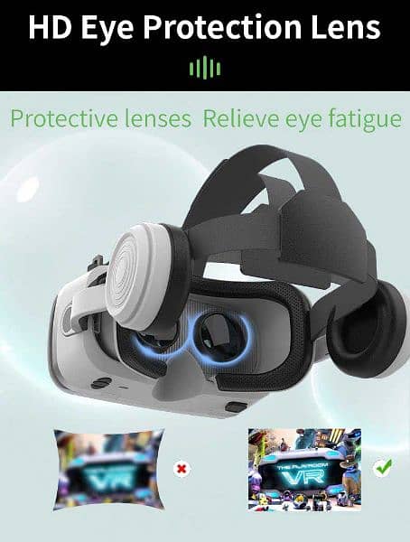Shinecon VR  Upgraded Glasses  3D Film With Stereo Headset For Mobile 4