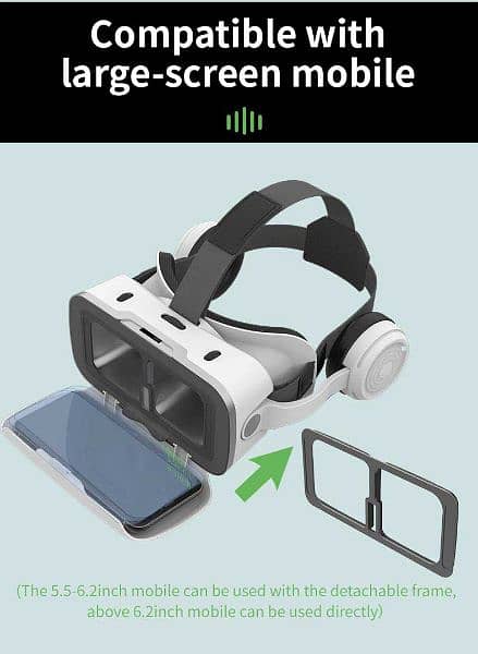 Shinecon VR  Upgraded Glasses  3D Film With Stereo Headset For Mobile 5