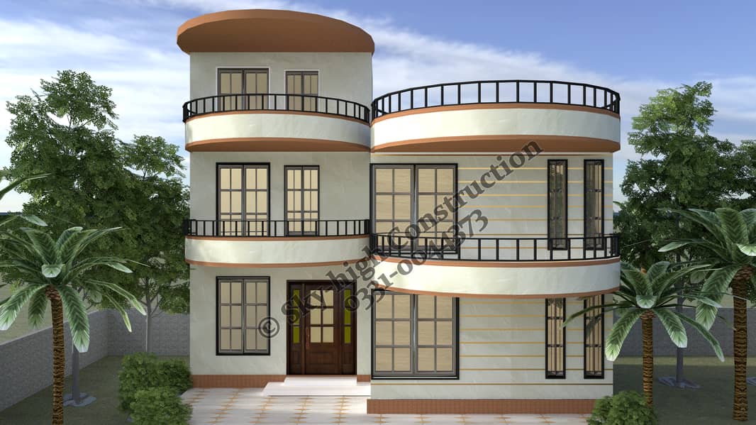 Interior design2D 3D Naqsha/House Map/Construction 5