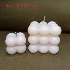 Bubble Candles (Pair) Scented for Sale