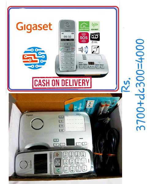 PTCL Landline Digital Cordless/Wireless Telephone with Answer Machine