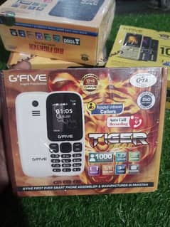 GFive Tiger Keypad Phone Box Pack Brand New 18Months Warranty Delivery