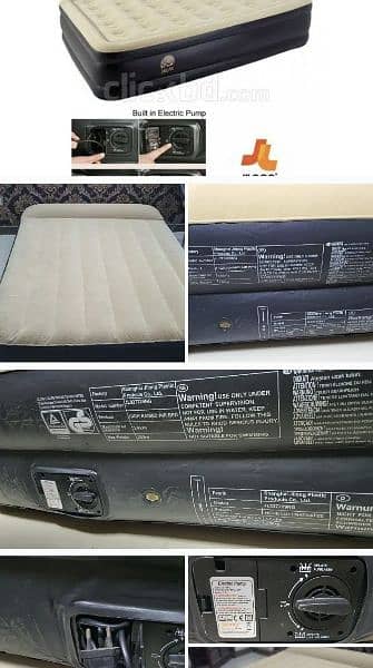 Jilong Double Layer Inflatable High Raised Air Bed with pump 5