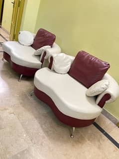 Leather Sofa Set 5 Seater good Condition