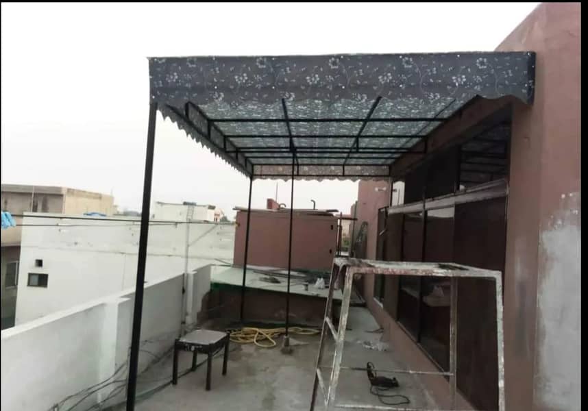 Fiber shades / fiberglass shades /Upvc Sheets,/Tubular / parking shade 3