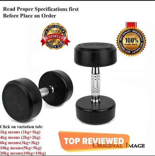 rubber coated dumbbell only whole sell order 2 to 10 kg available 9