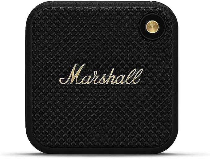 Marshall Willen Portable Bluetooth Speaker – Black & Brass 1