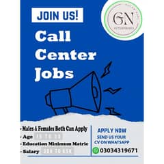 Staff Required for Call Center Jobs (Office Based Job)
