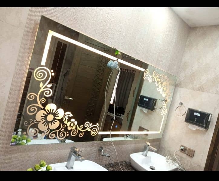 LED MIRROR | bathroom vanity and salon mirrors | touch sensor light- 10