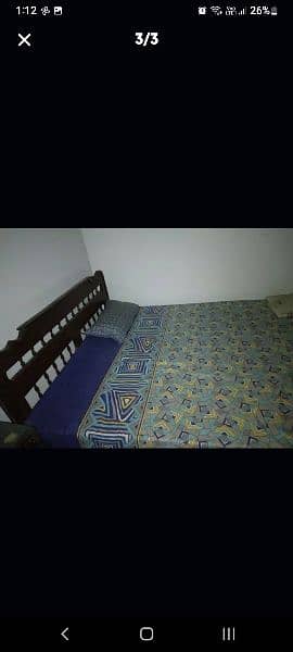 wooden bed without foam 5x6 at 4k chorangi. 0