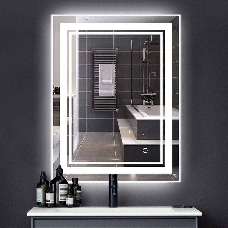 LED MIRROR | bathroom vanity and salon mirrors | touch sensor light- 19